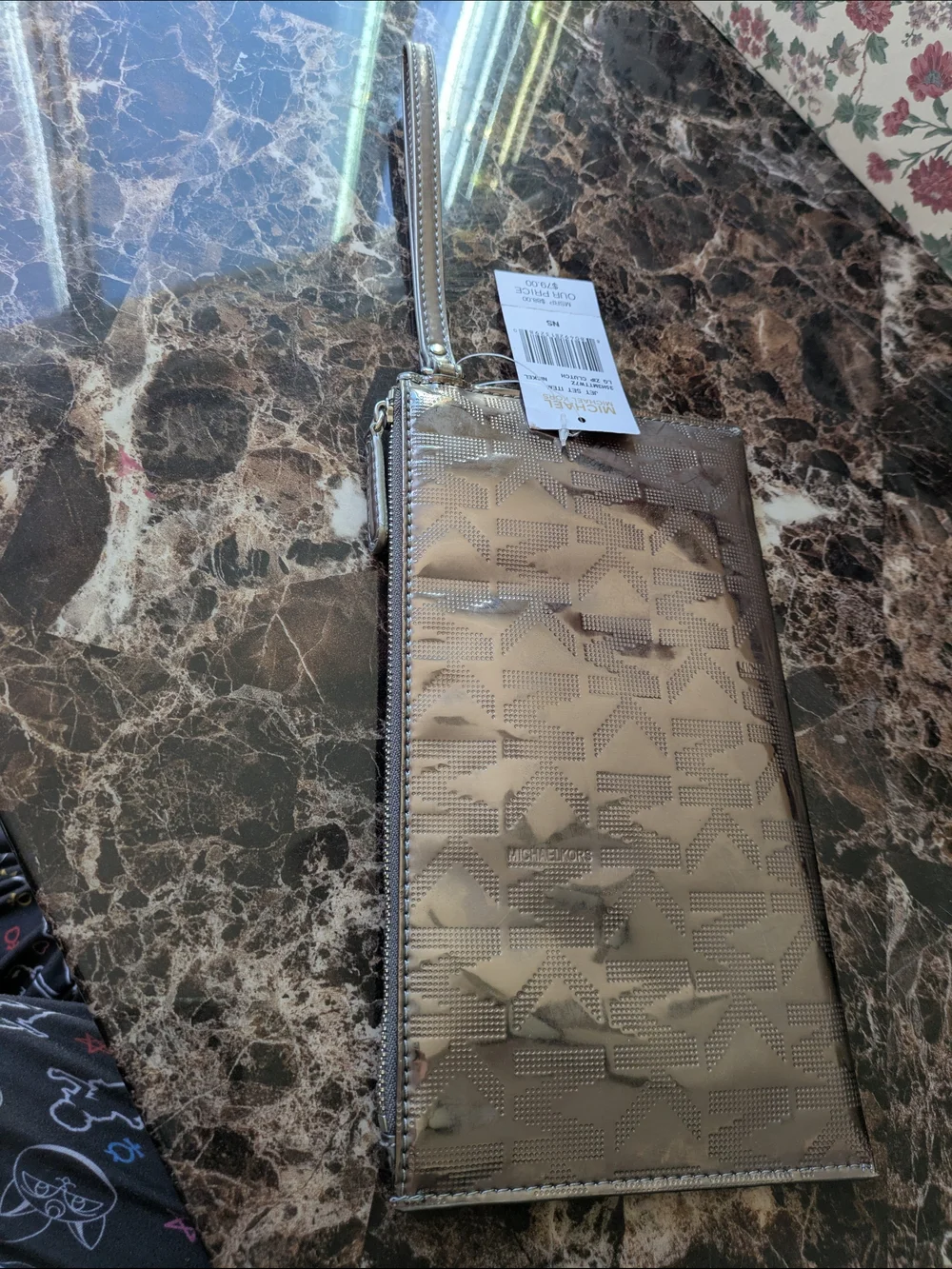Michael Kors‎ Metallic Gold Wristlet Clutch